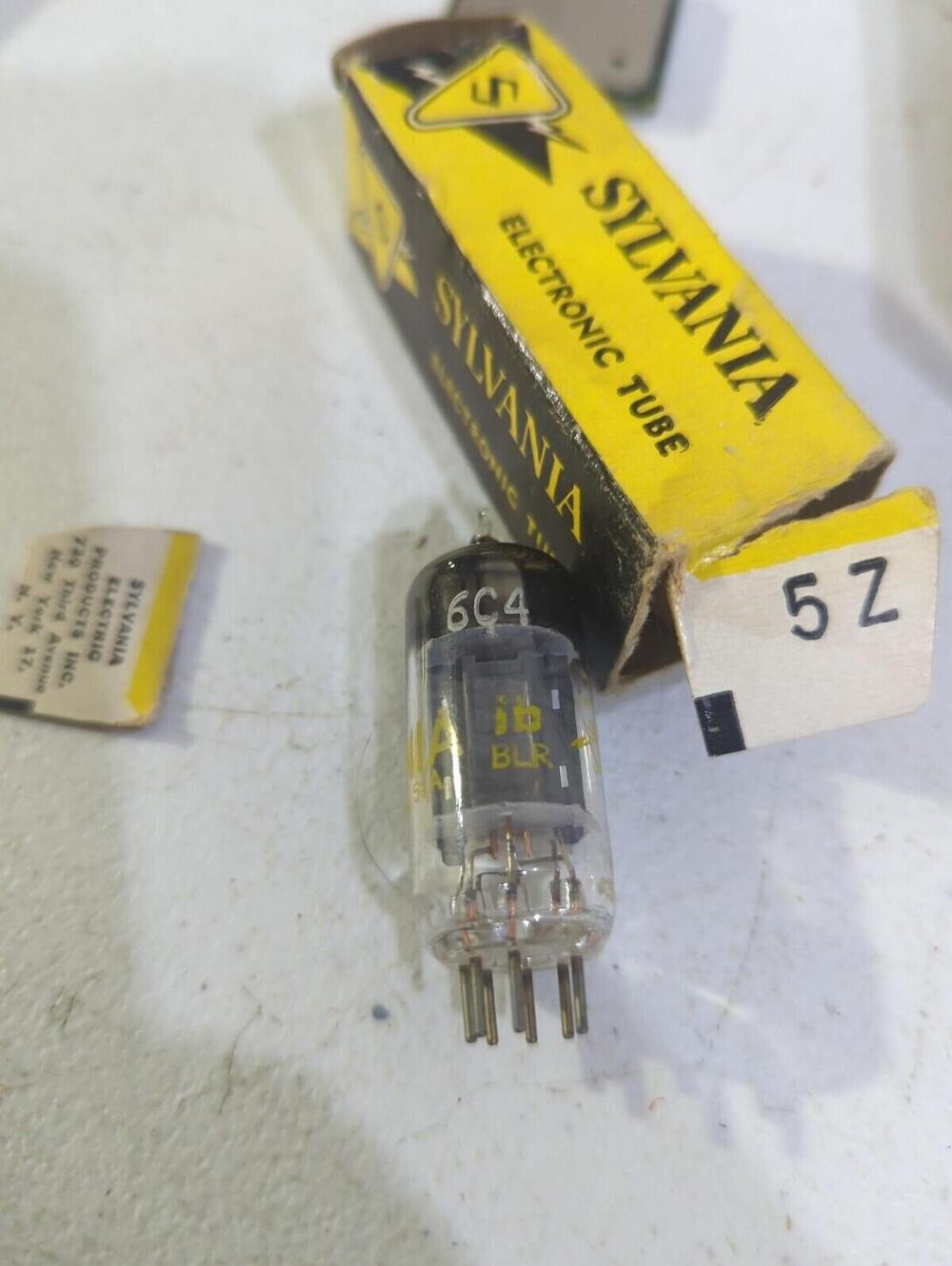 Sylvania Vacuum Tube 6C4 untested